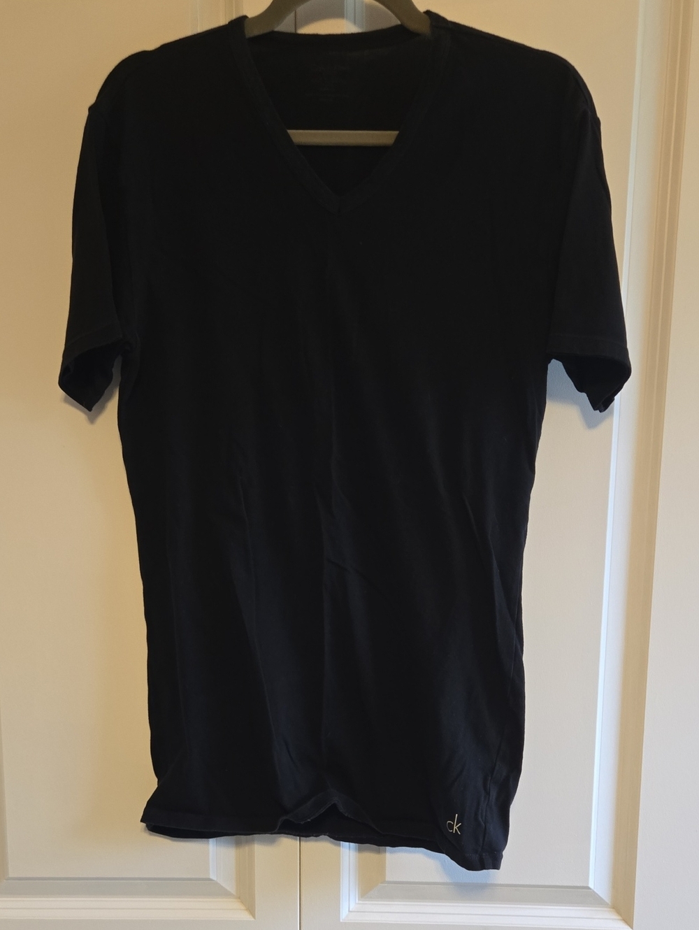 Calvin Klein Black V-Neck Short Sleeve Tee